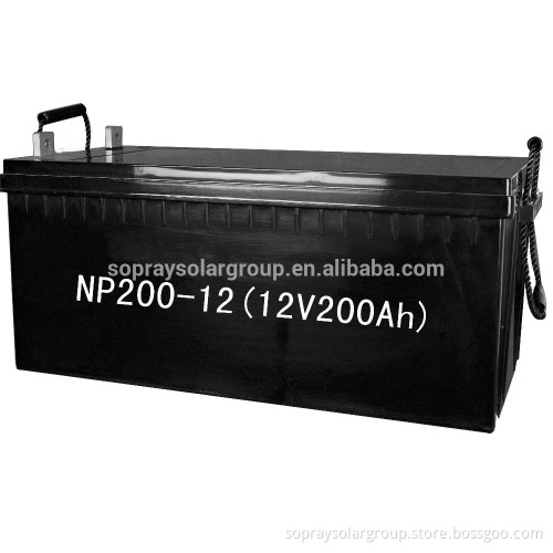 Maintain Free Deep Cycle Type Lead Acid Battery 12V200AH for Solar Power System